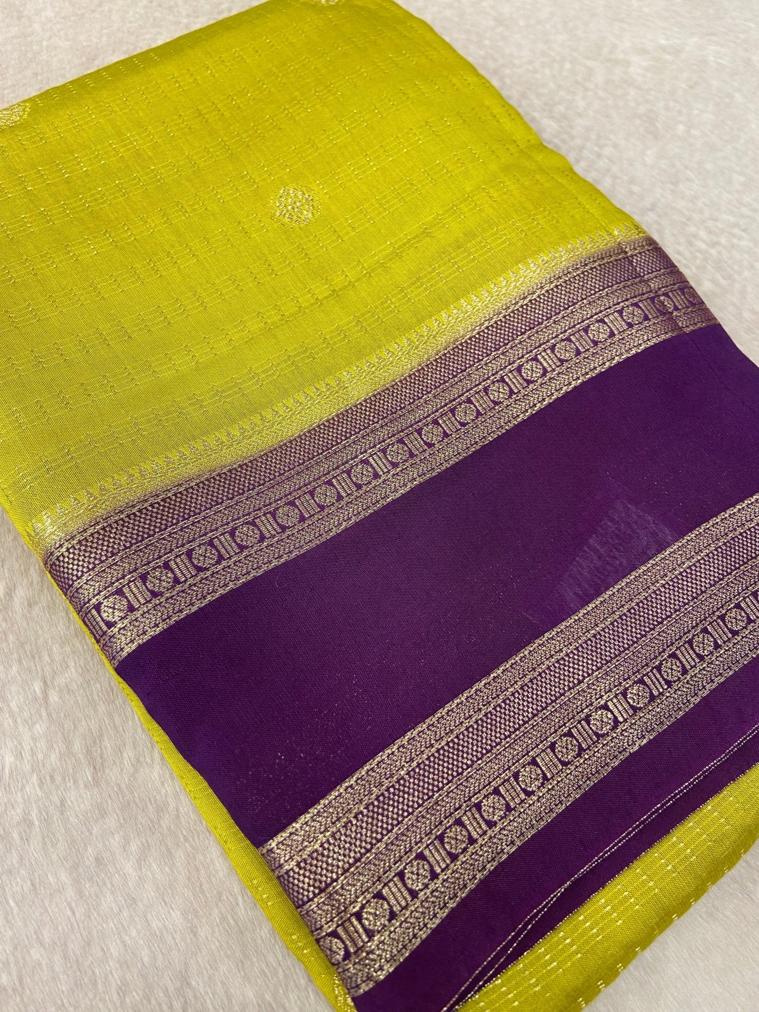 Premium Semi Chanderi Saree - Kanjeevaram Silk Mandir