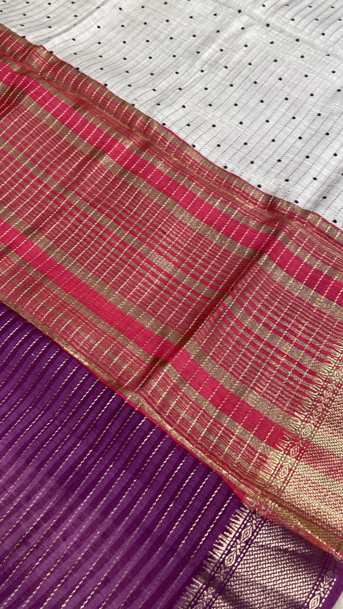 Premium Semi Chanderi Saree🩷 - Kanjeevaram Silk Mandir