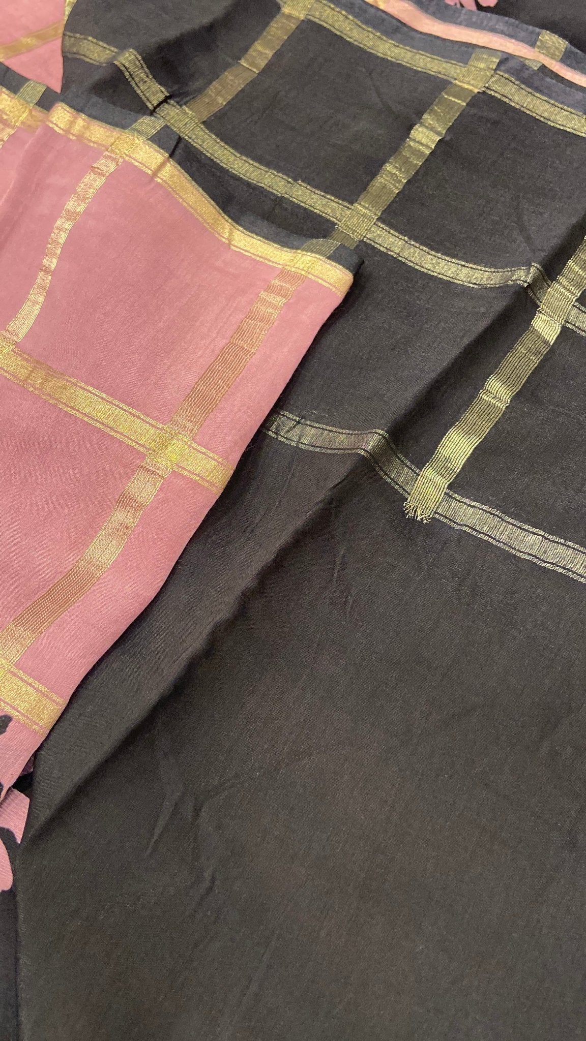 Premium Semi Chanderi Saree - Kanjeevaram Silk Mandir