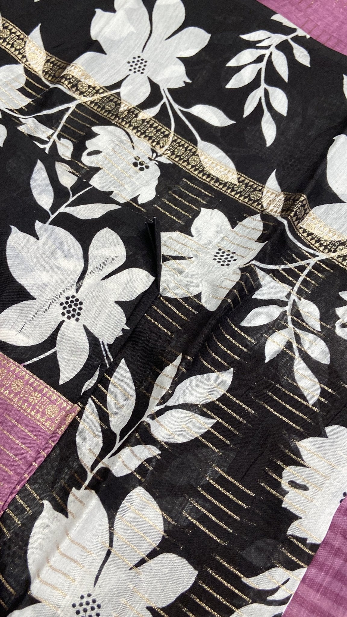 Premium Semi Chanderi Saree - Kanjeevaram Silk Mandir