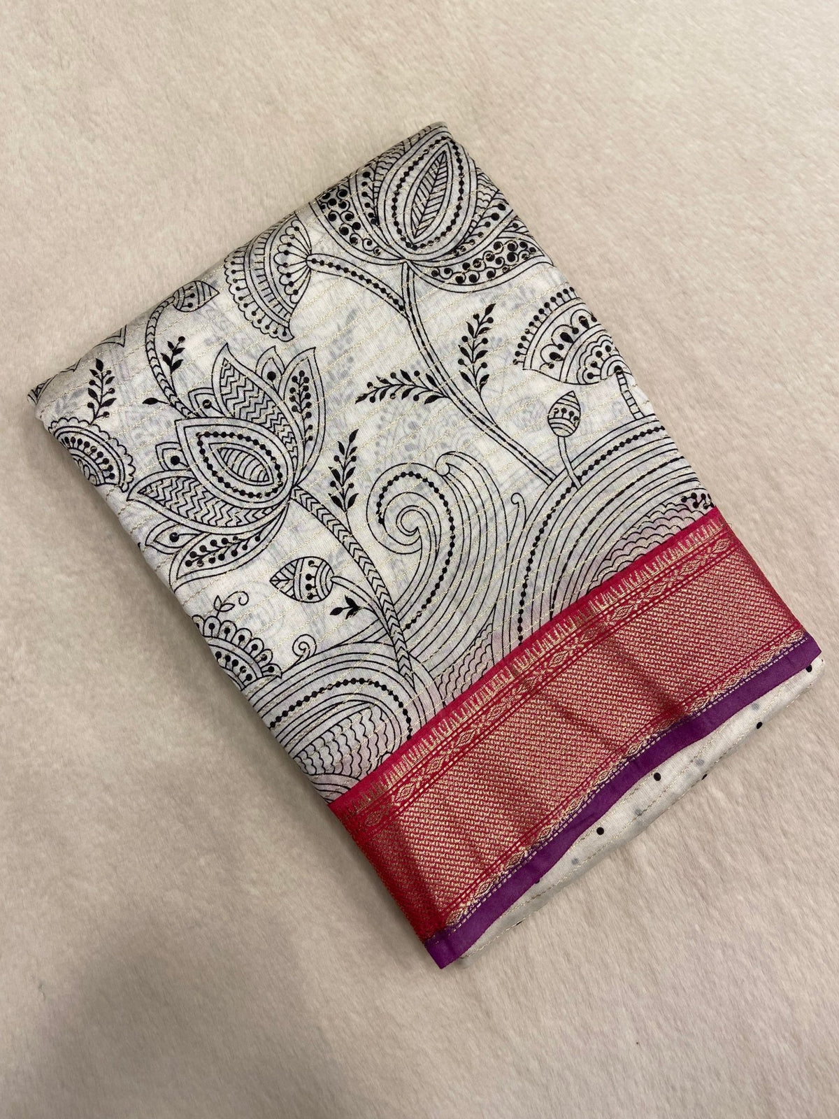 Premium Semi Chanderi Saree🩷 - Kanjeevaram Silk Mandir