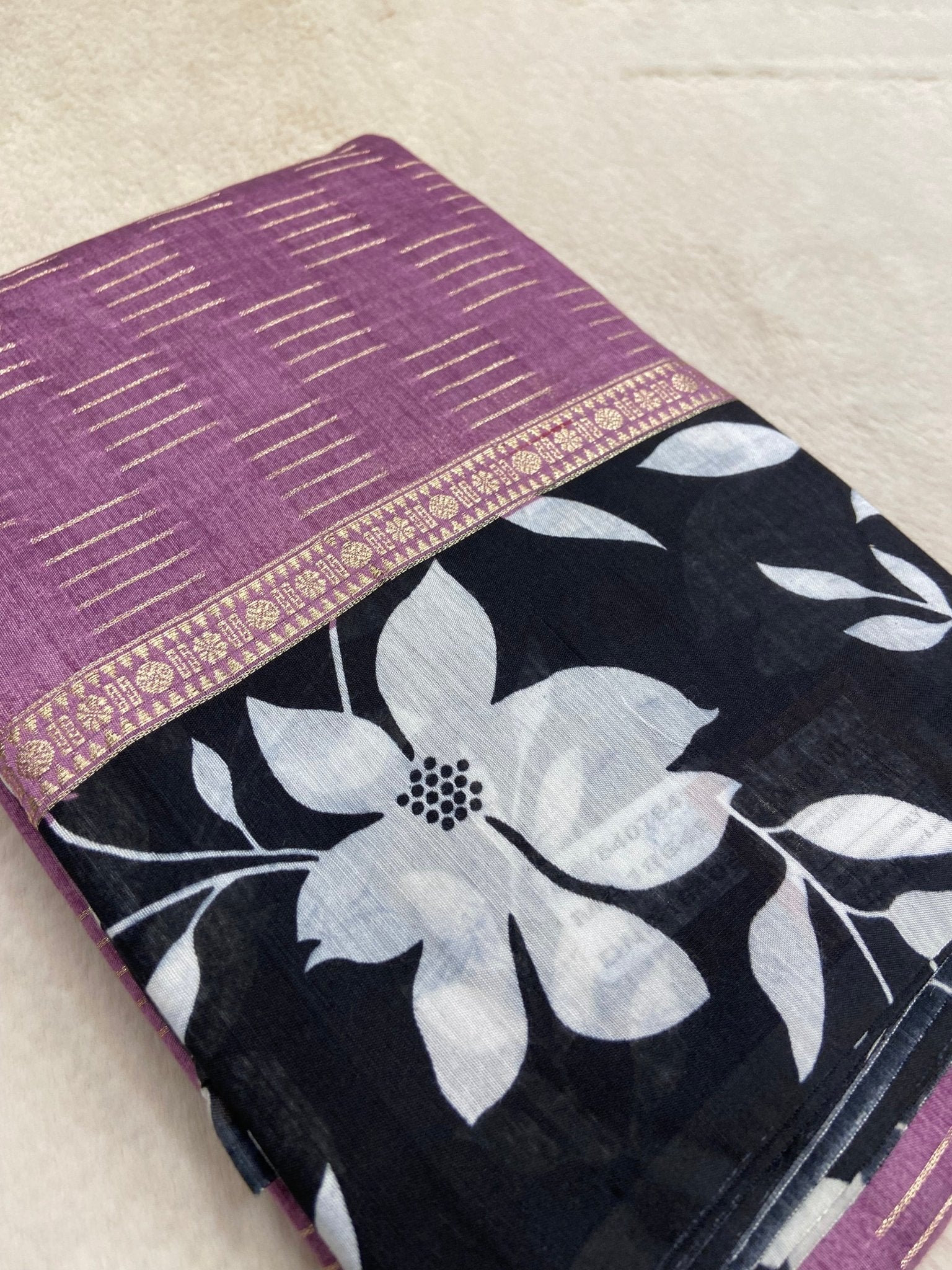 Premium Semi Chanderi Saree - Kanjeevaram Silk Mandir