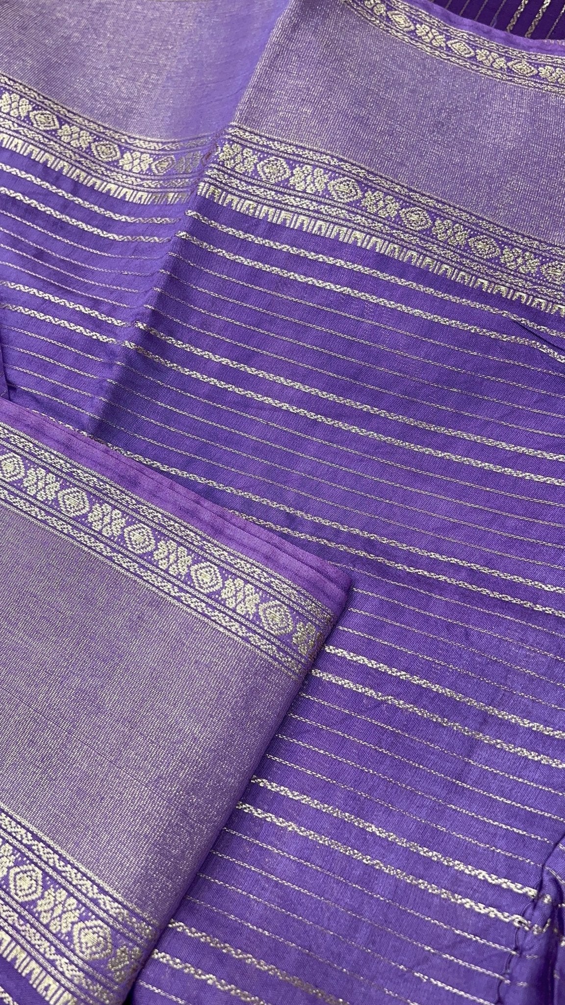 Premium Semi Chanderi Saree - Kanjeevaram Silk Mandir