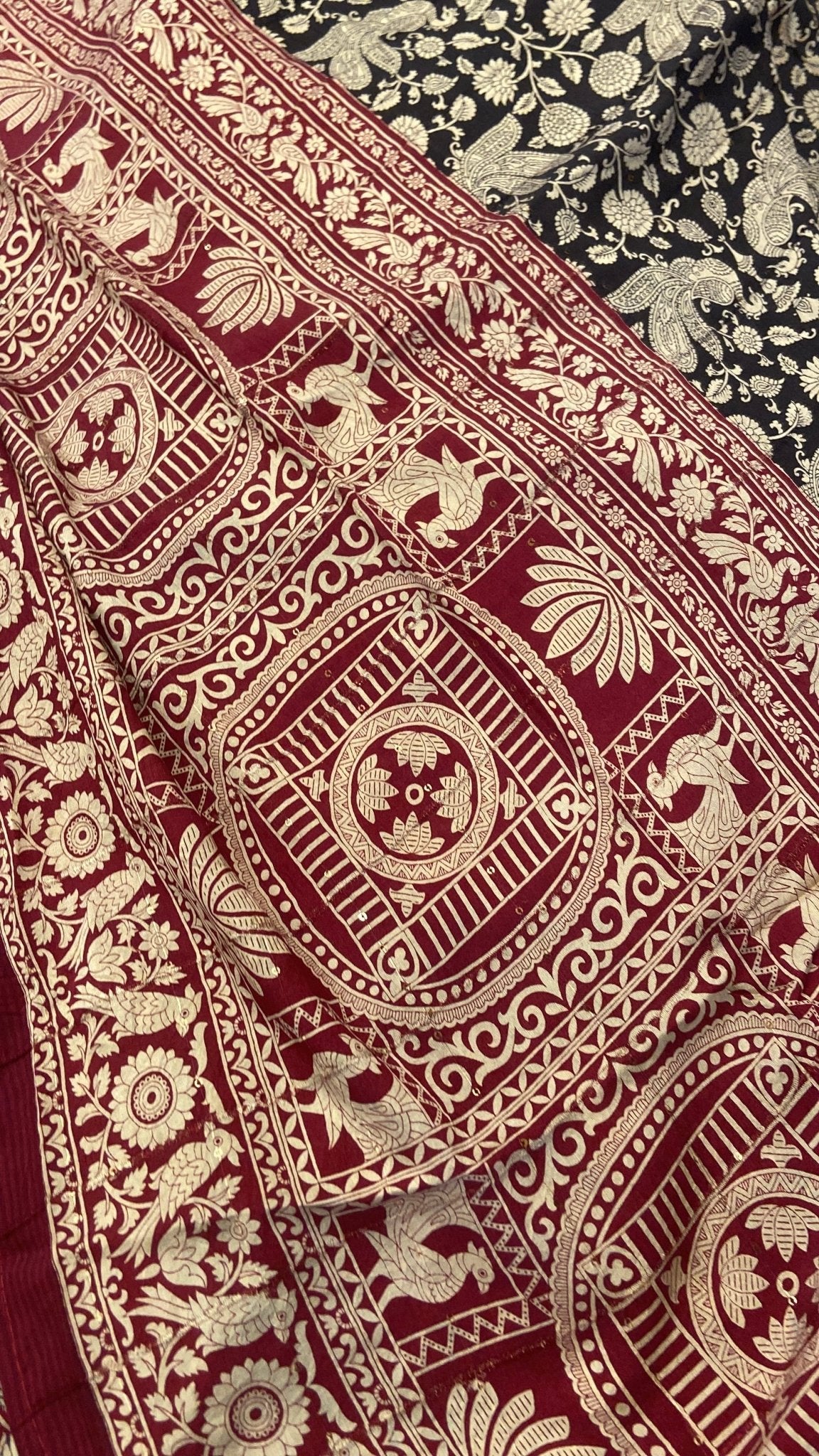 Premium Semi Chanderi Saree - Kanjeevaram Silk Mandir