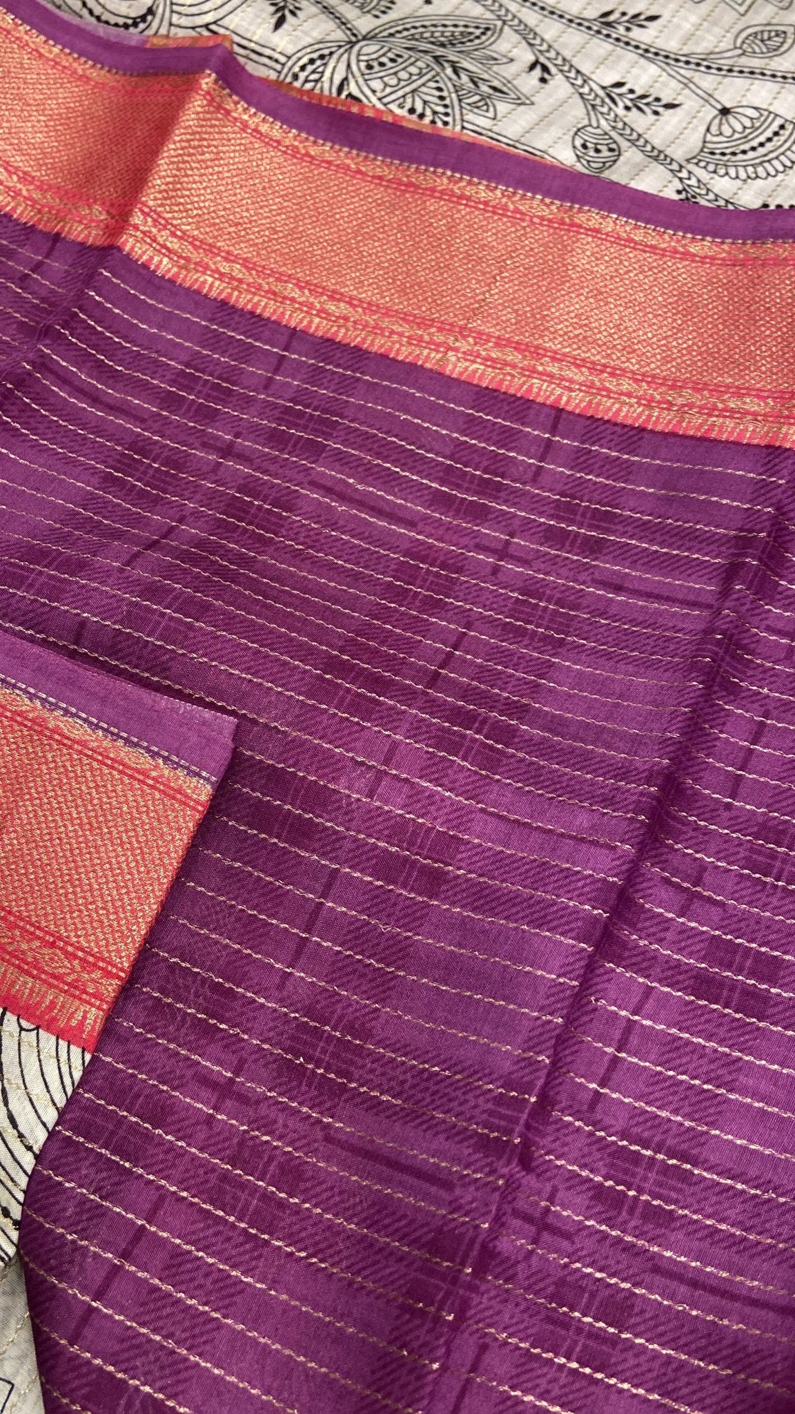 Premium Semi Chanderi Saree🩷 - Kanjeevaram Silk Mandir