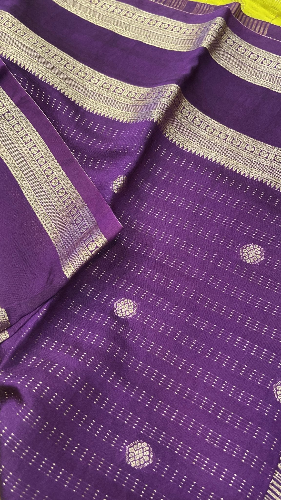 Premium Semi Chanderi Saree - Kanjeevaram Silk Mandir