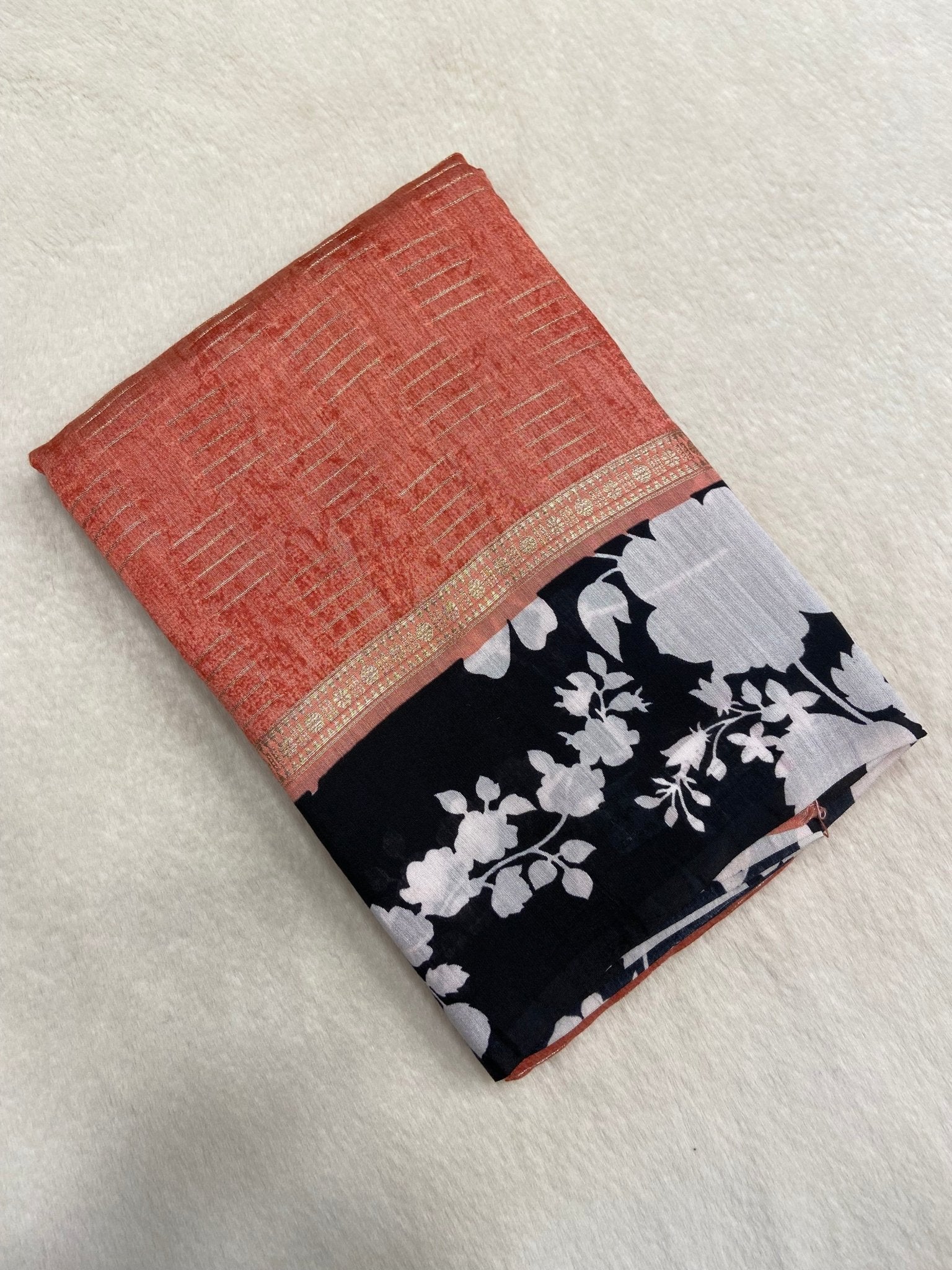 Premium Semi Chanderi Saree - Kanjeevaram Silk Mandir