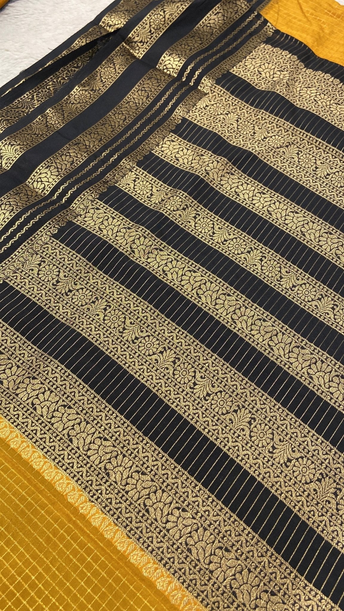Premium Semi Crepe Mysore Silk Saree - Kanjeevaram Silk Mandir