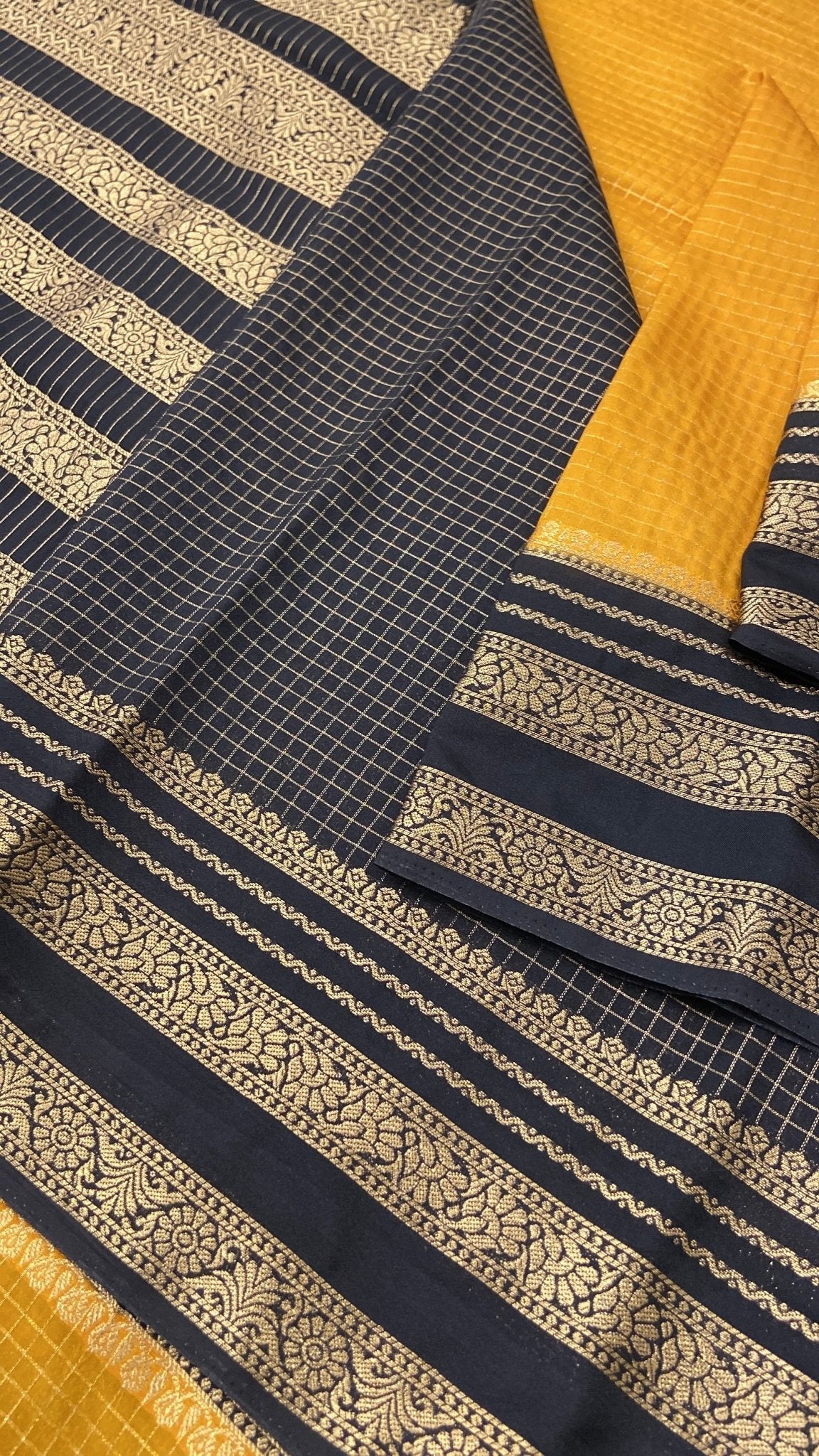 Premium Semi Crepe Mysore Silk Saree - Kanjeevaram Silk Mandir
