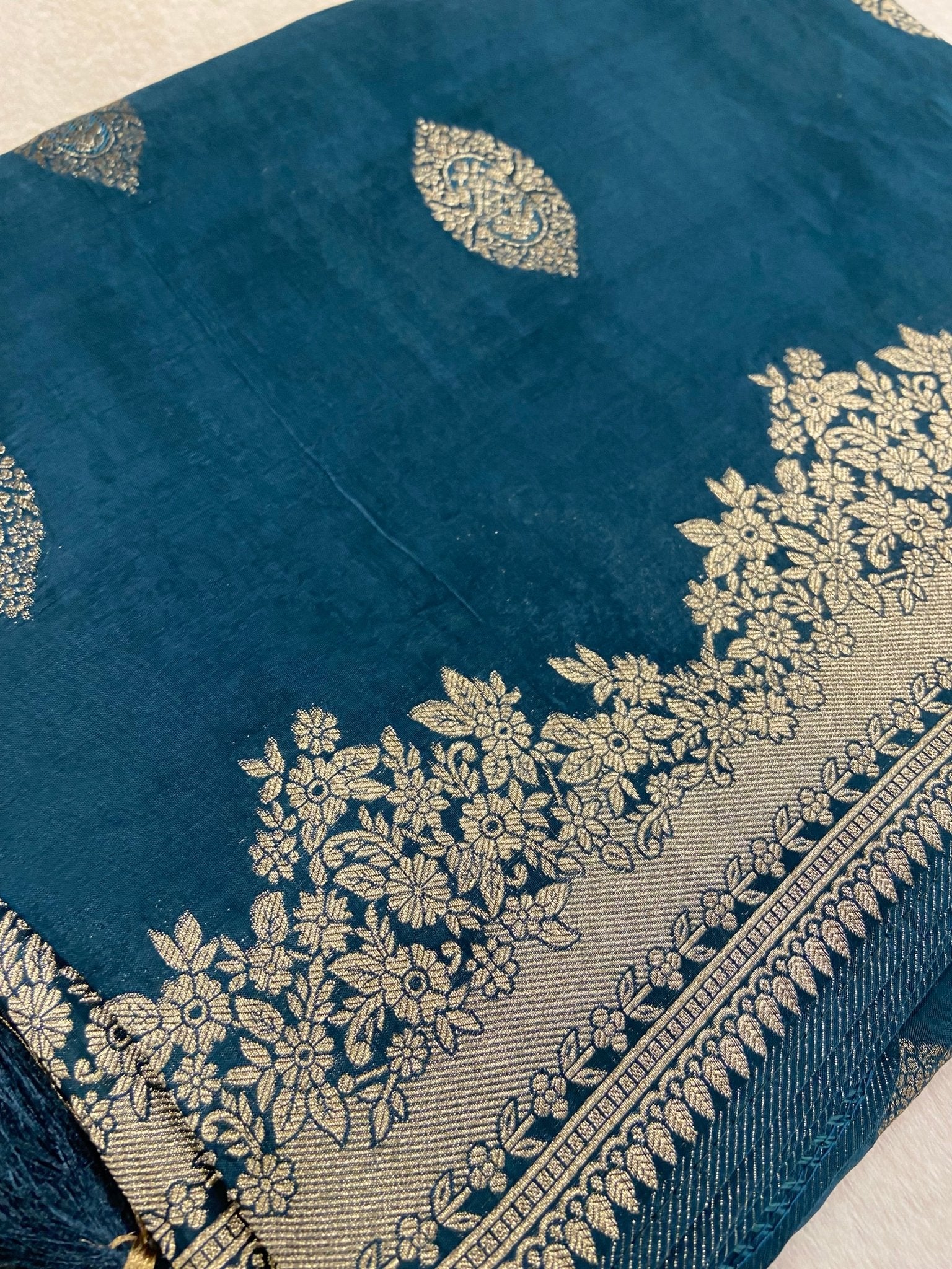 Premium Semi Crepe Silk Saree. - Kanjeevaram Silk Mandir