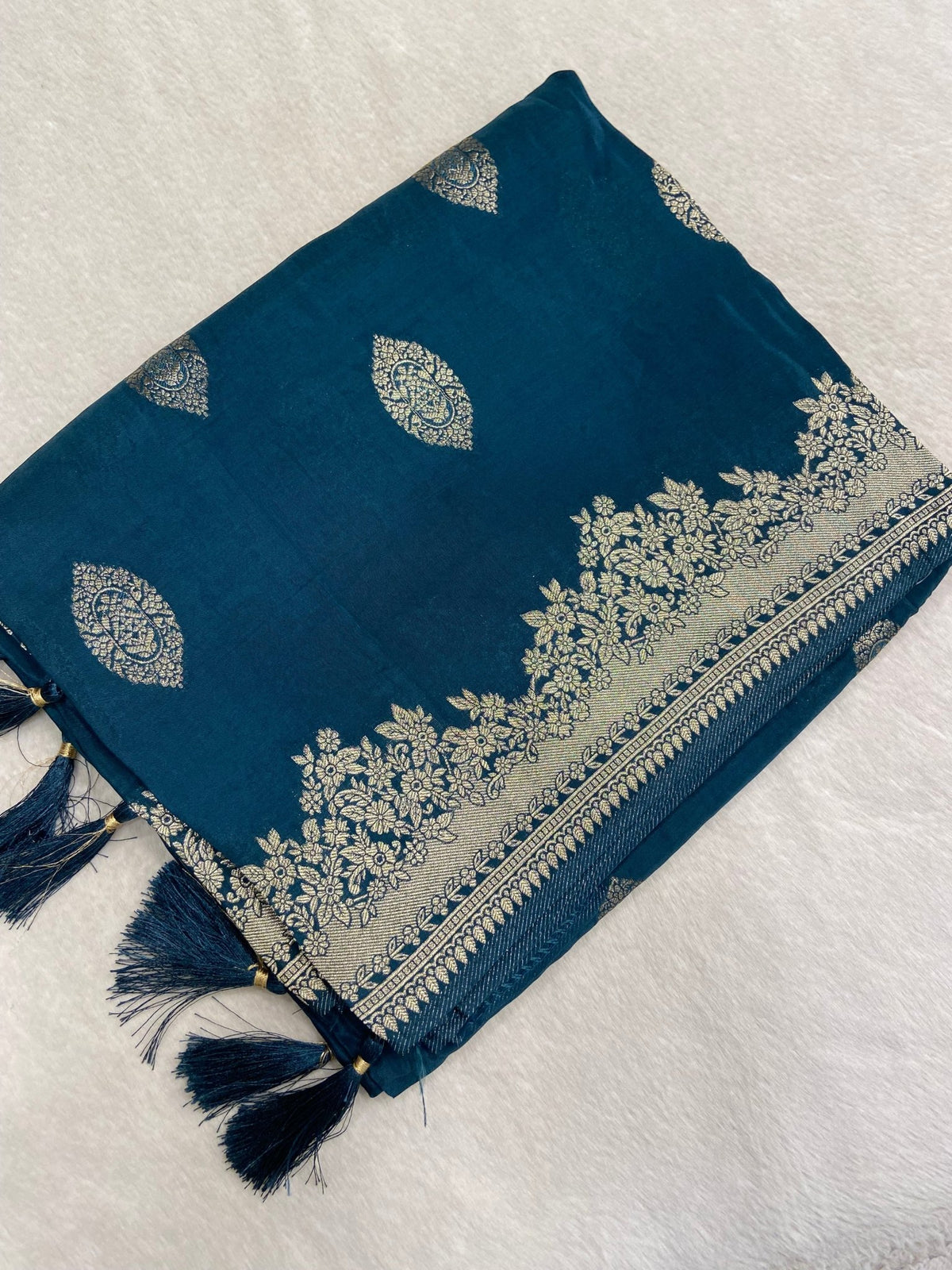 Premium Semi Crepe Silk Saree. - Kanjeevaram Silk Mandir