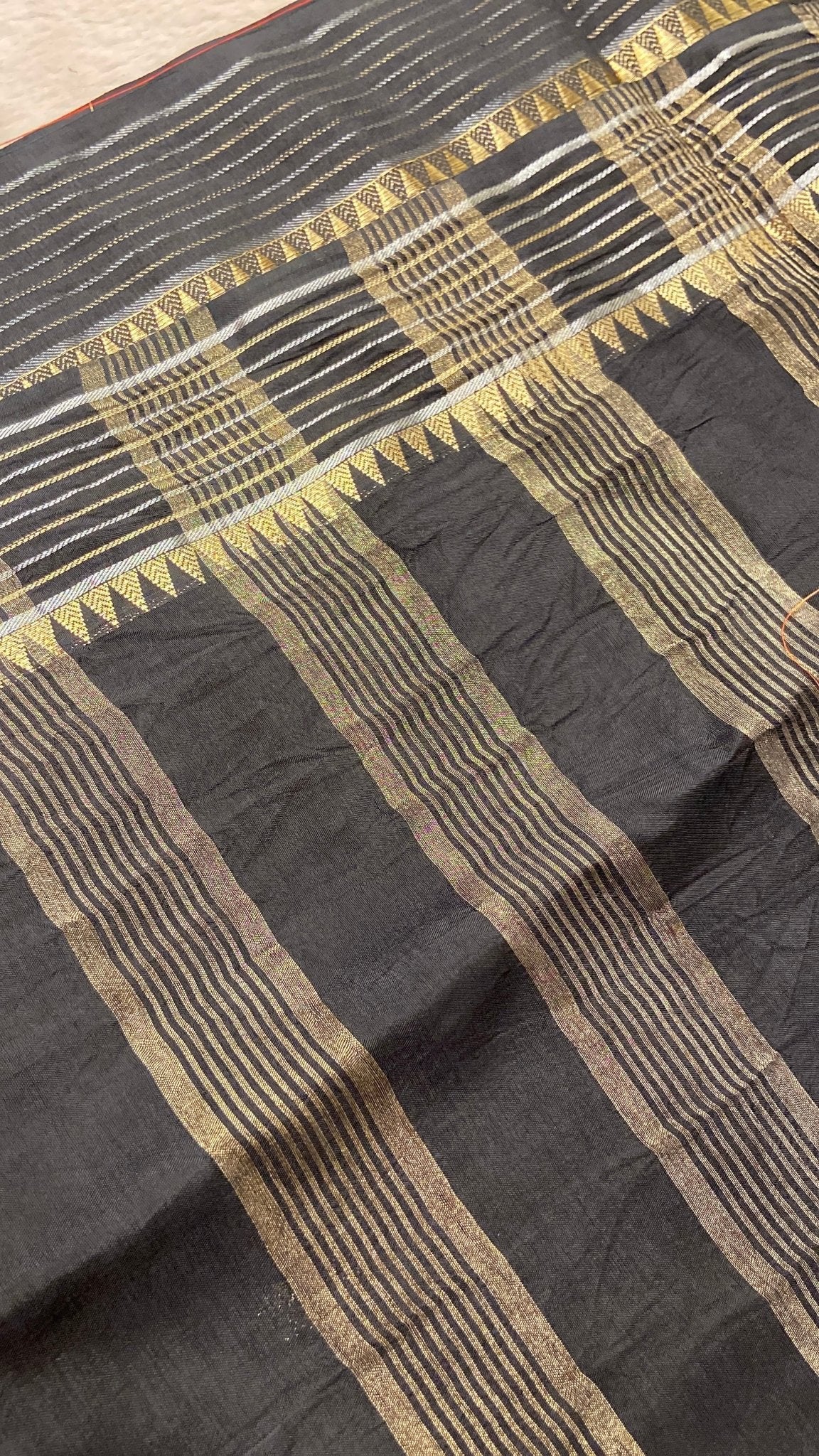 Premium Semi Crepe Silk Saree🖤 - Kanjeevaram Silk Mandir