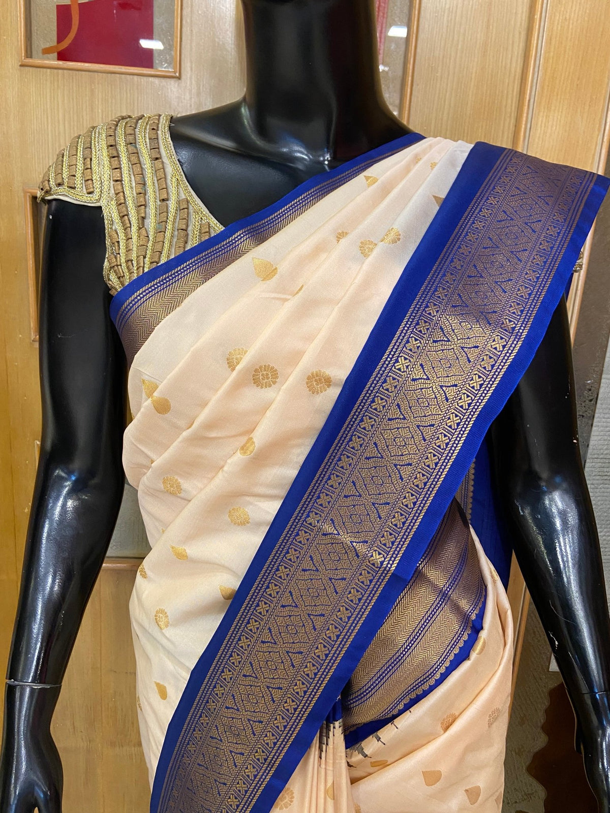 Premium Semi Kanchipuram Silk Saree - Kanjeevaram Silk Mandir