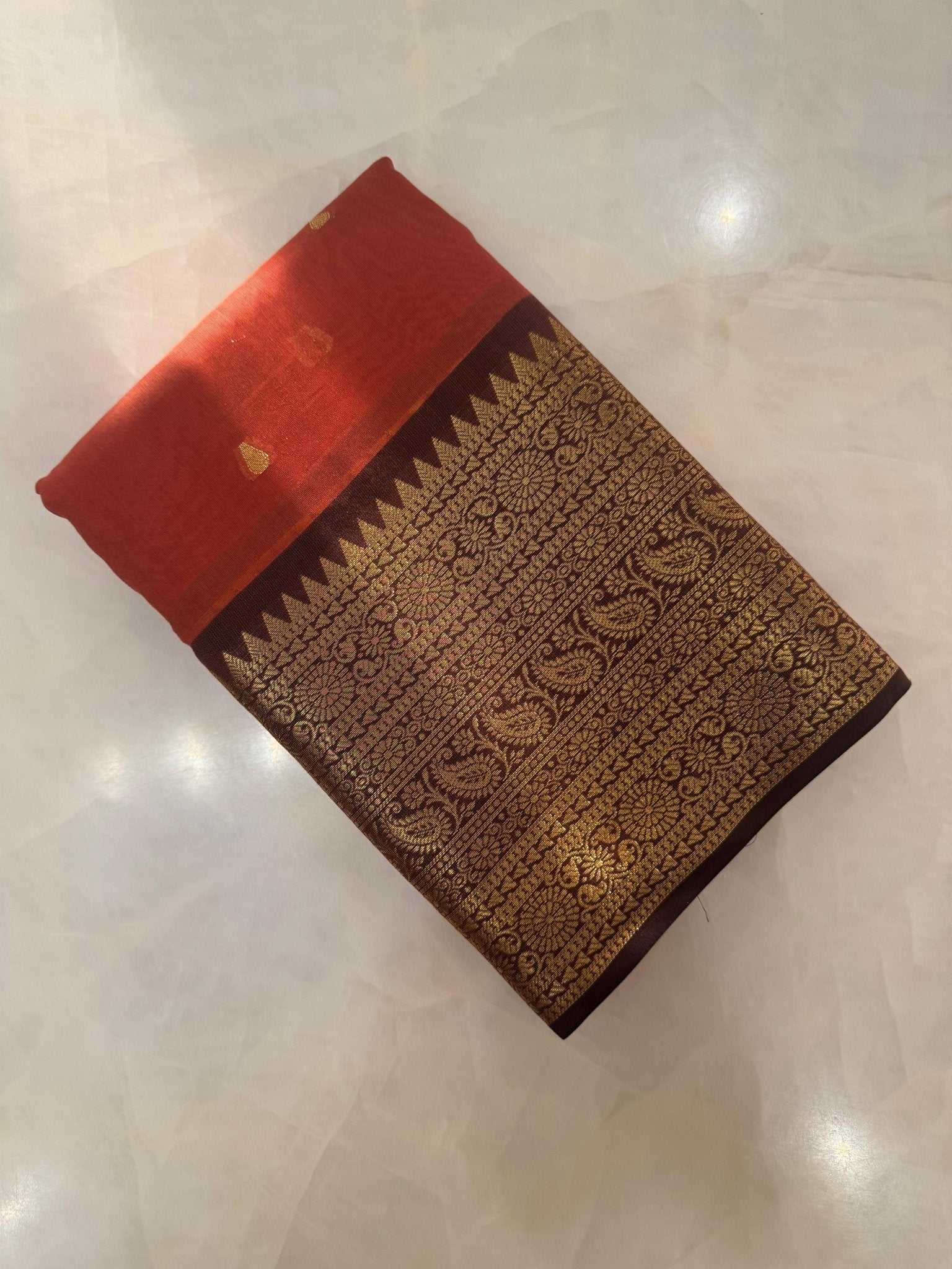 Premium semi Kanchipuram silk saree - Kanjeevaram Silk Mandir