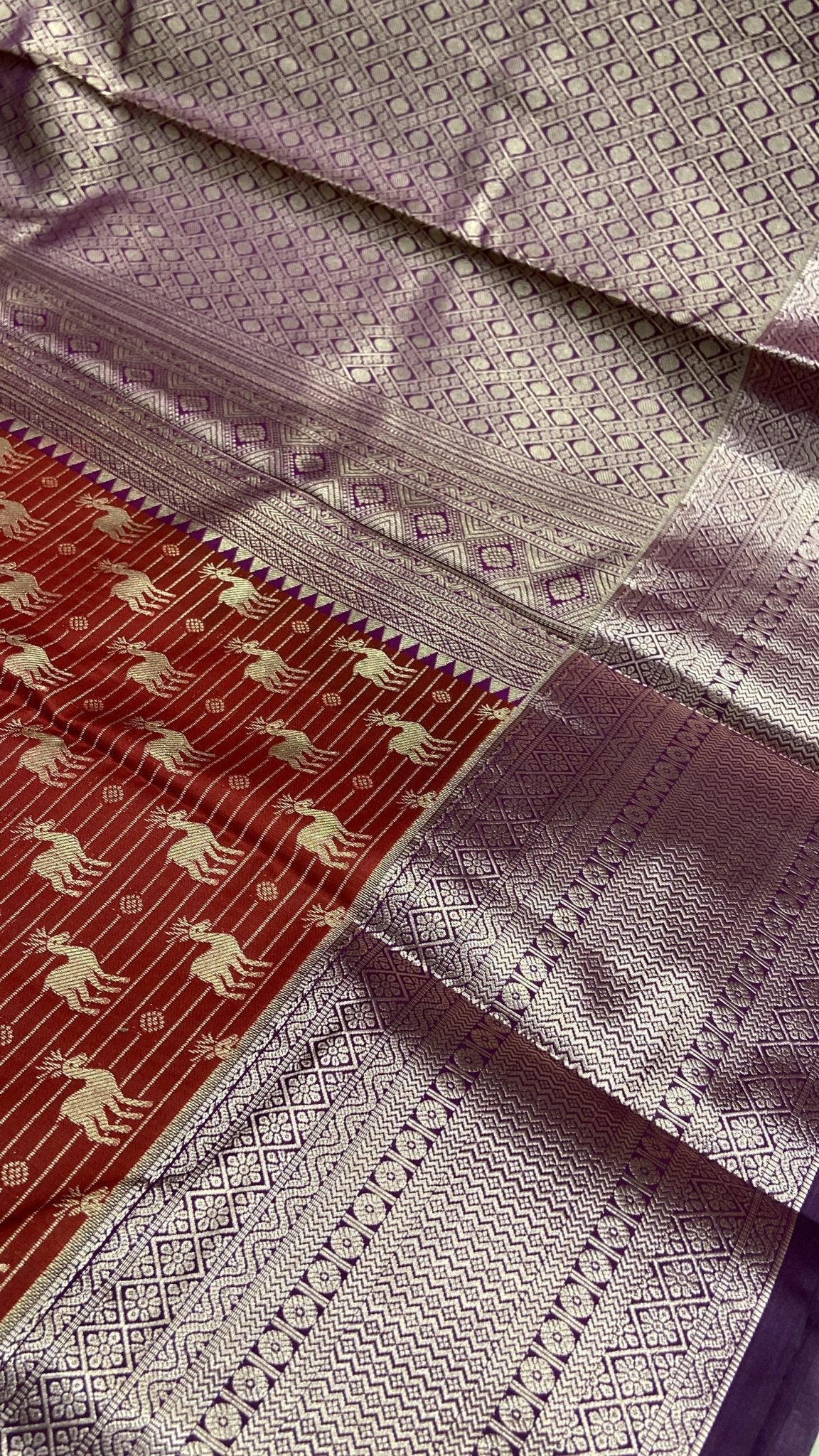 Premium Semi Kanchipuram Silk Saree - Kanjeevaram Silk Mandir