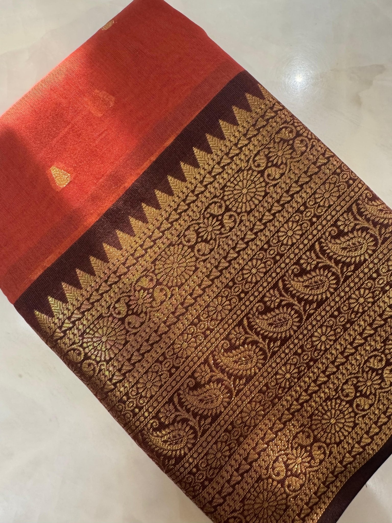 Premium semi Kanchipuram silk saree - Kanjeevaram Silk Mandir