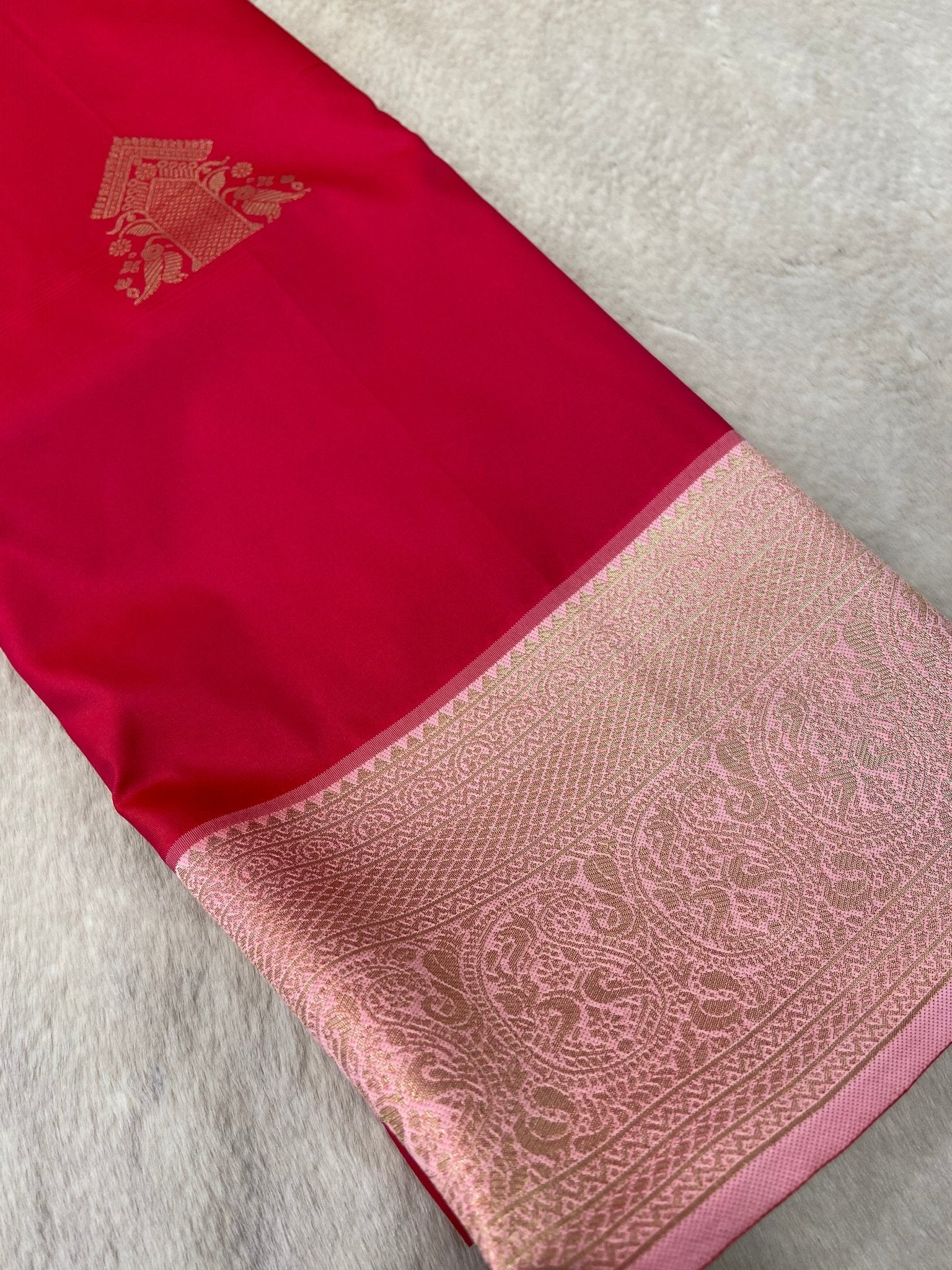 Premium Semi Kanchipuram Silk Saree - Kanjeevaram Silk Mandir