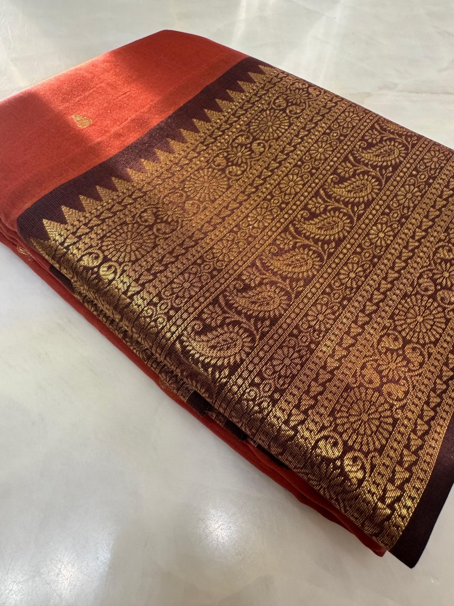 Premium semi Kanchipuram silk saree - Kanjeevaram Silk Mandir