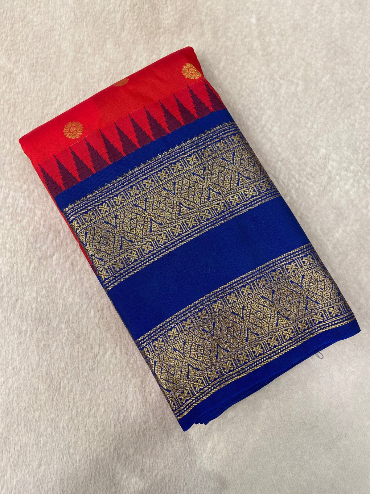 Premium Semi Kanchipuram Silk Saree - Kanjeevaram Silk Mandir