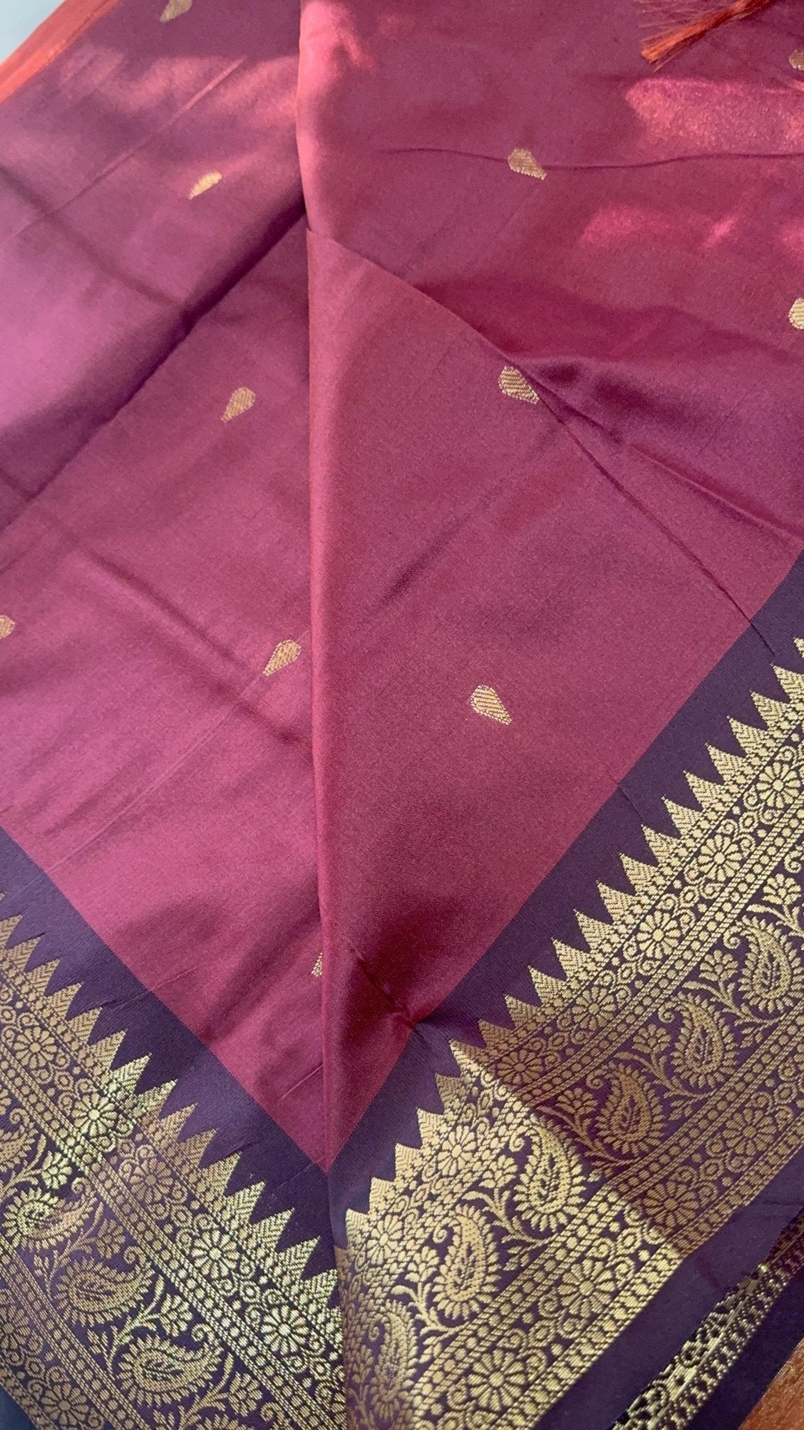 Premium semi Kanchipuram silk saree - Kanjeevaram Silk Mandir