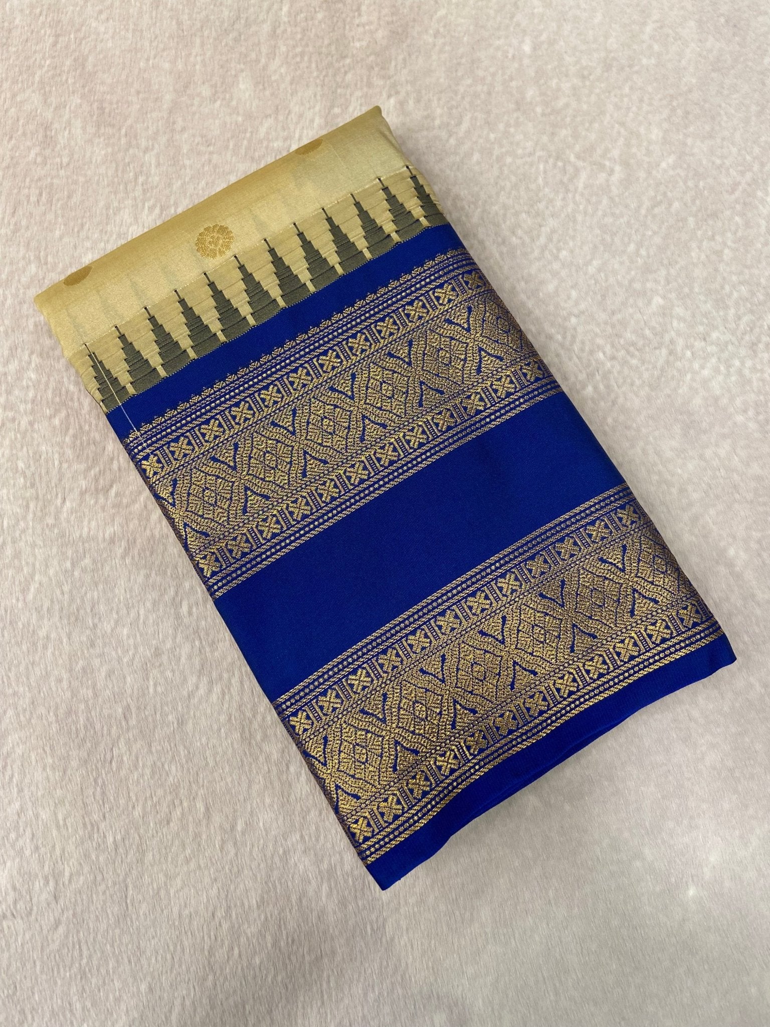Premium Semi Kanchipuram Silk Saree - Kanjeevaram Silk Mandir