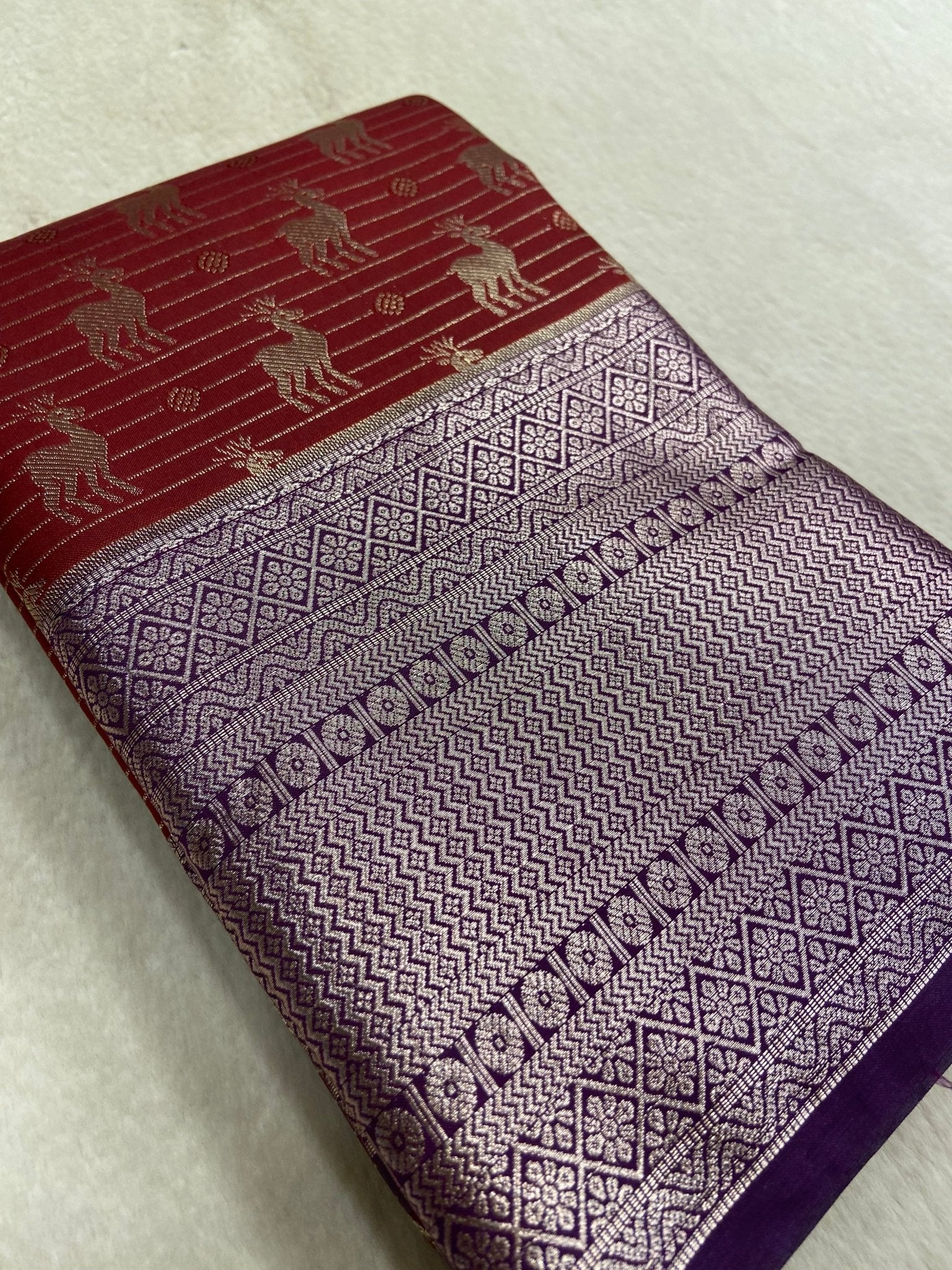 Premium Semi Kanchipuram Silk Saree - Kanjeevaram Silk Mandir