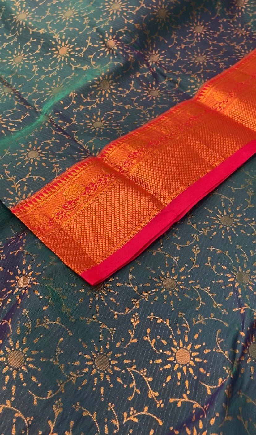 Premium Semi Kanchipuram Silk Saree - Kanjeevaram Silk Mandir