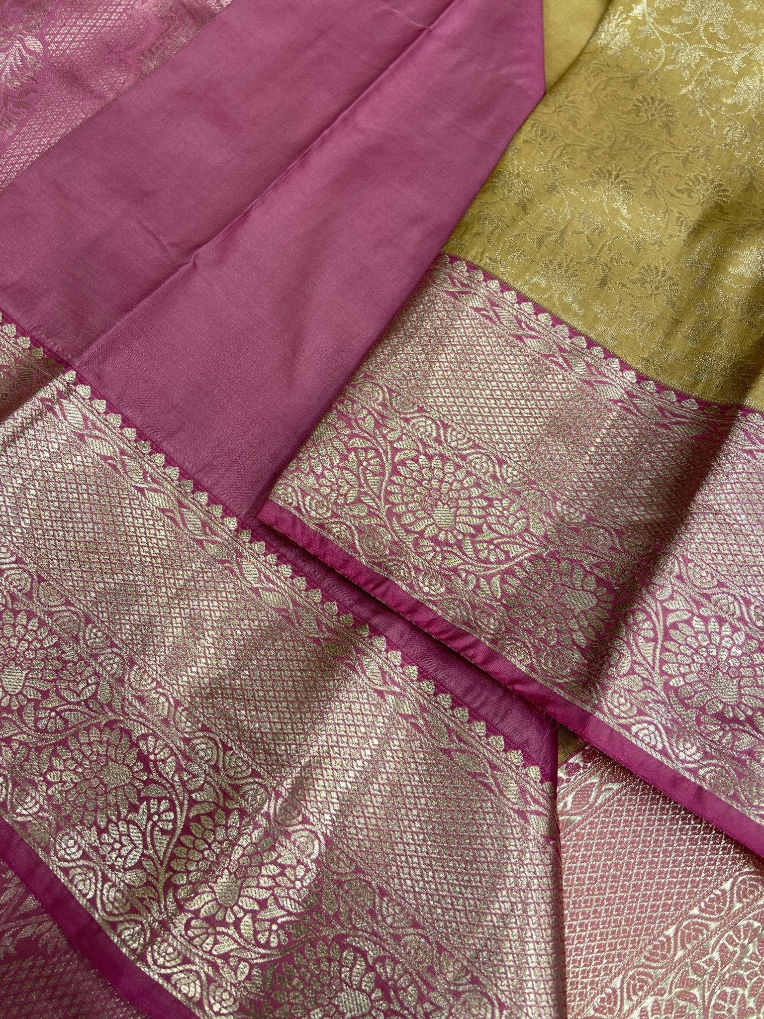 Premium Semi Kanchipuram Silk Saree - Kanjeevaram Silk Mandir