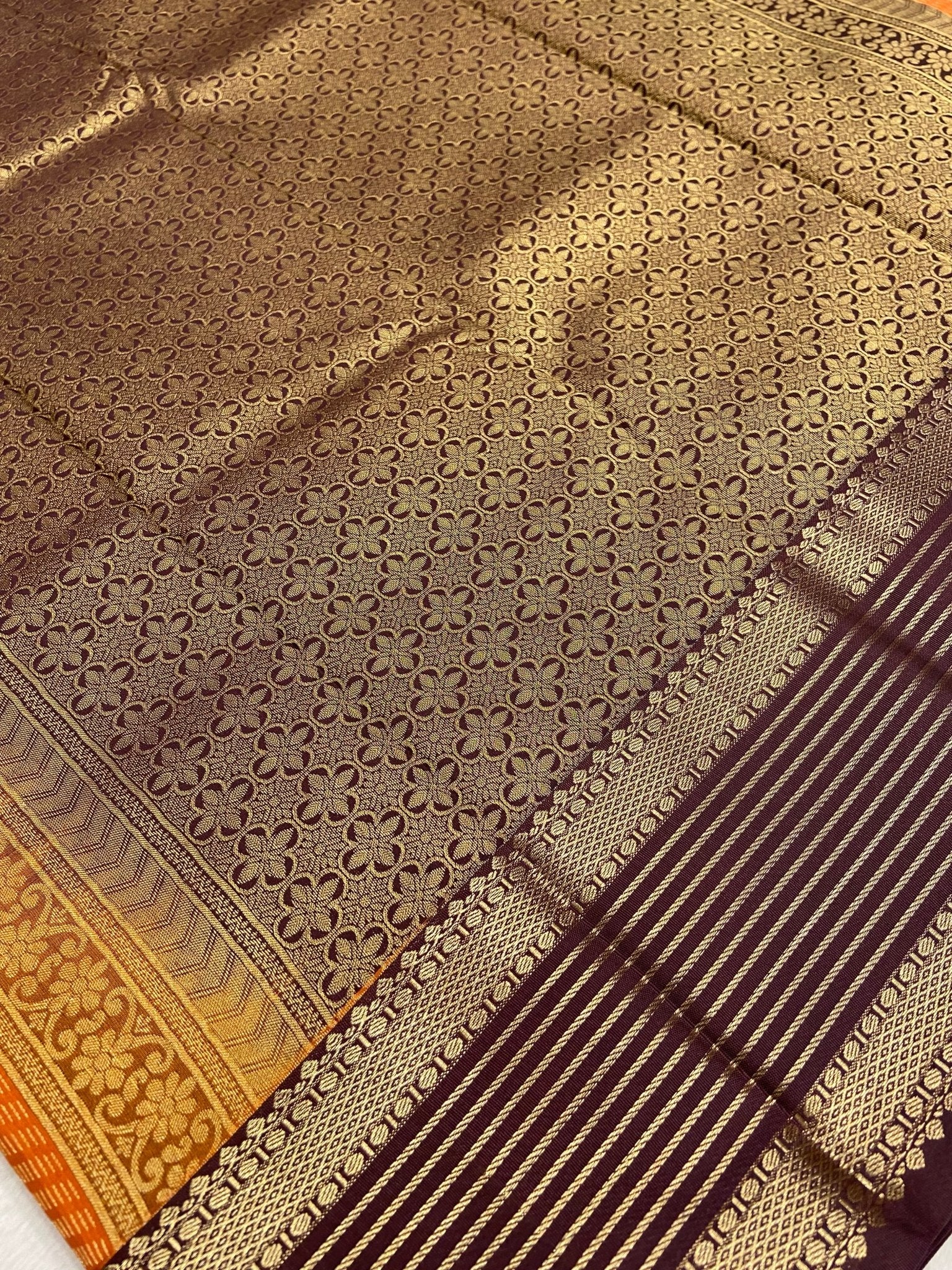 Premium Semi Kanchipuram Silk Saree - Kanjeevaram Silk Mandir