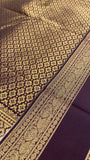 Premium Semi Kanchipuram Silk Saree In Grameen Checks Saree - Kanjeevaram Silk Mandir