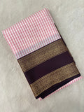 Premium Semi Kanchipuram Silk Saree In Grameen Checks Saree - Kanjeevaram Silk Mandir