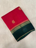 Premium Semi Kolkata Crepe Silk Saree - Kanjeevaram Silk Mandir