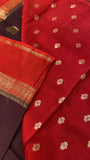 Premium Semi Kolkata Crepe Silk Saree - Kanjeevaram Silk Mandir