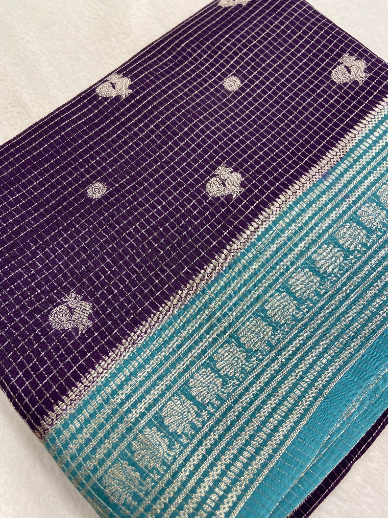 Premium semi Kolkata crepe silk saree✨ - Kanjeevaram Silk Mandir