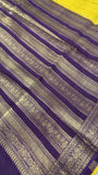 Premium Semi Kolkata Crepe Silk Saree - Kanjeevaram Silk Mandir