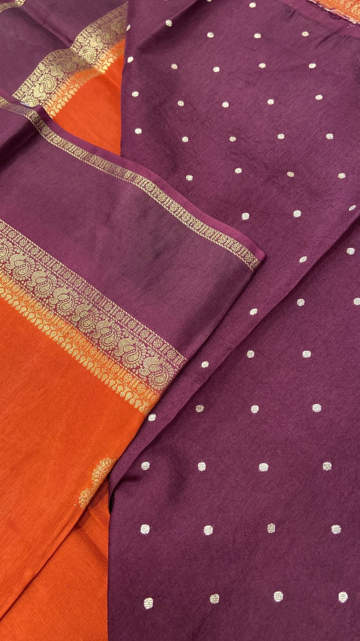 Premium Semi Kolkata Crepe Silk Saree - Kanjeevaram Silk Mandir
