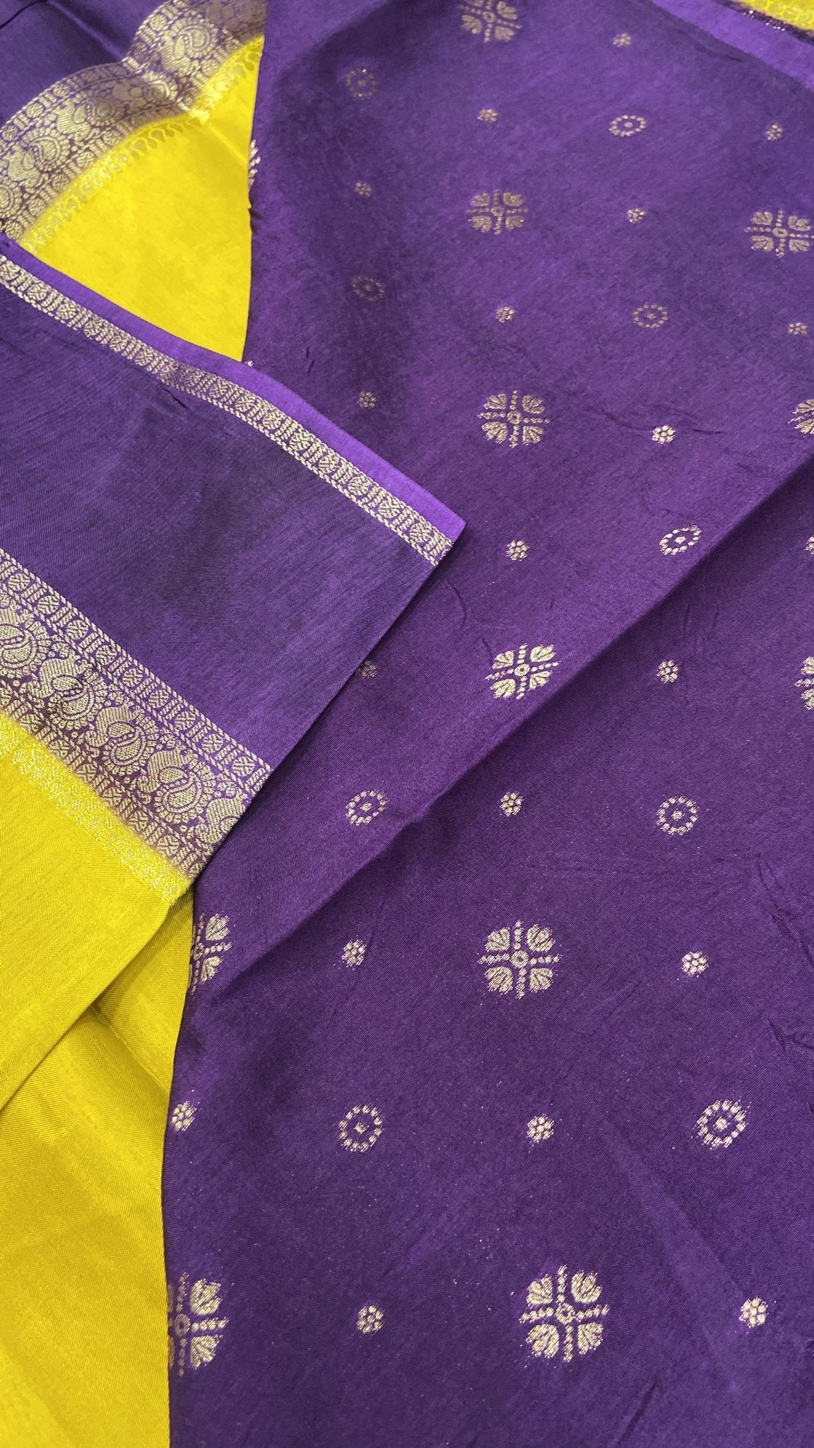 Premium Semi Kolkata Crepe Silk Saree - Kanjeevaram Silk Mandir