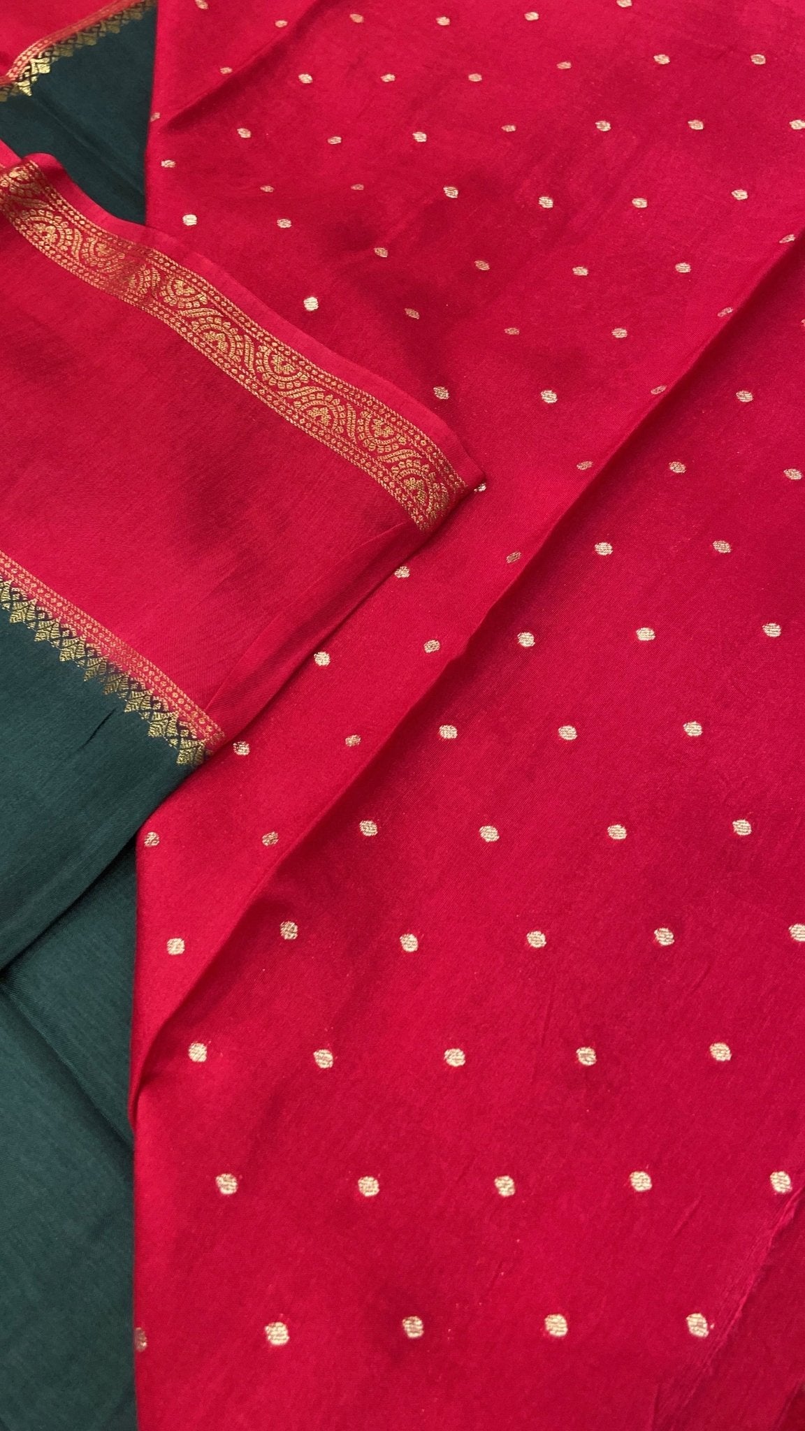 Premium Semi Kolkata Crepe Silk Saree - Kanjeevaram Silk Mandir