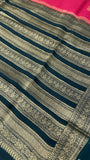 Premium Semi Kolkata Crepe Silk Saree - Kanjeevaram Silk Mandir