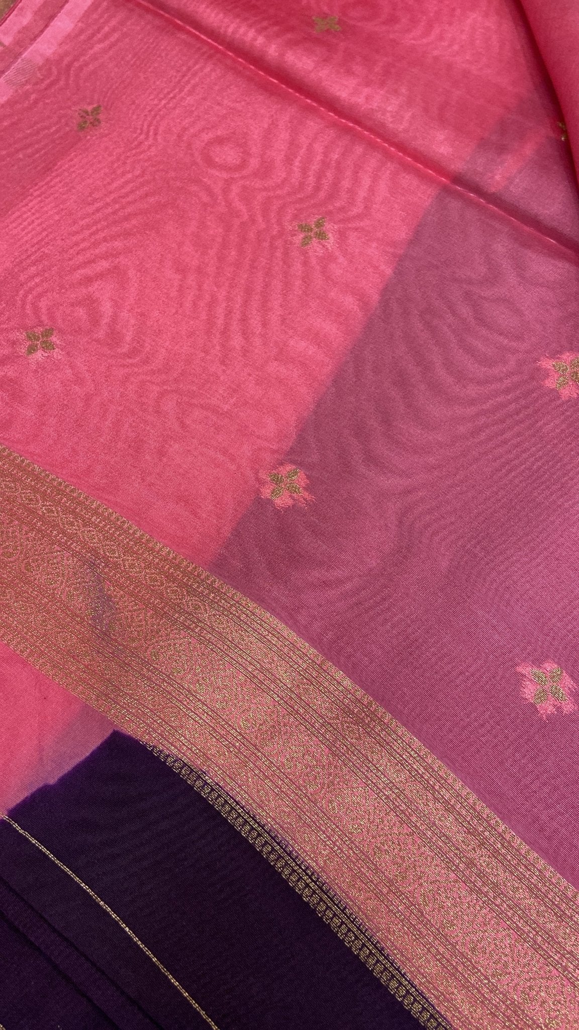 Premium Semi Kolkata Crepe Silk Saree - Kanjeevaram Silk Mandir