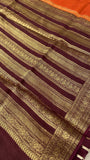 Premium Semi Kolkata Crepe Silk Saree - Kanjeevaram Silk Mandir