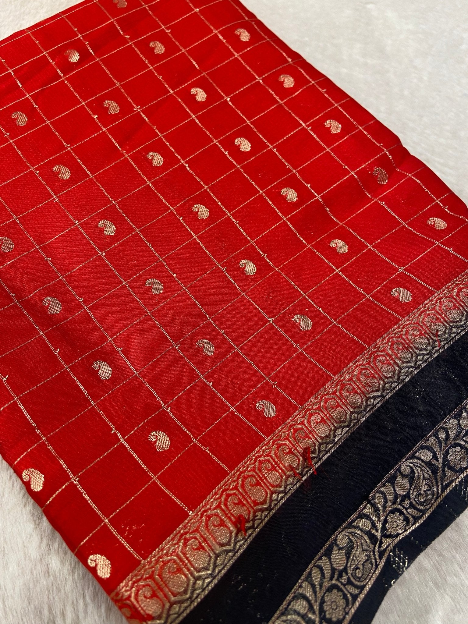 Premium Semi Mysore Crepe Silk Saree - Kanjeevaram Silk Mandir