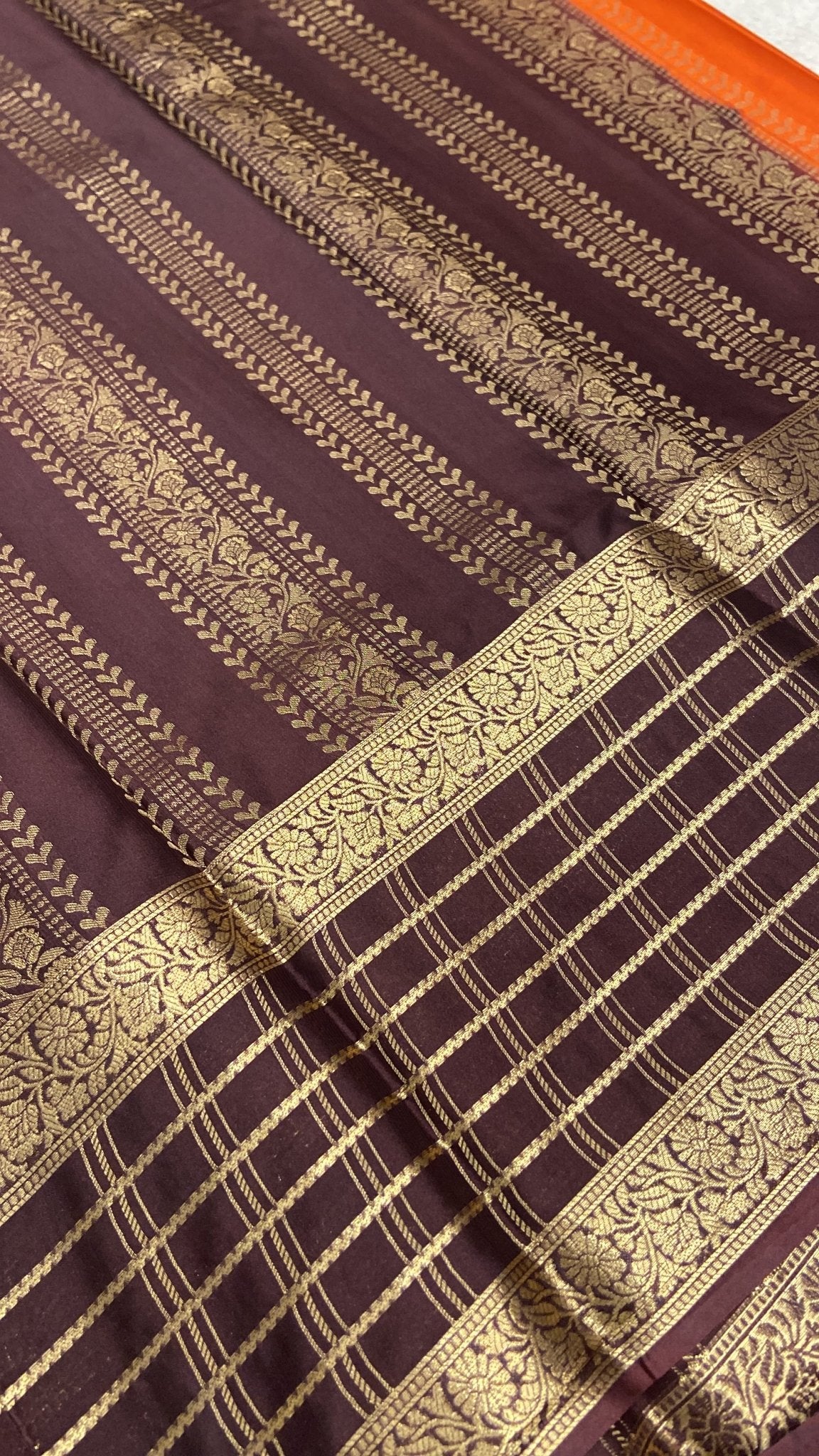 Premium Semi Mysore Crepe Silk Saree - Kanjeevaram Silk Mandir