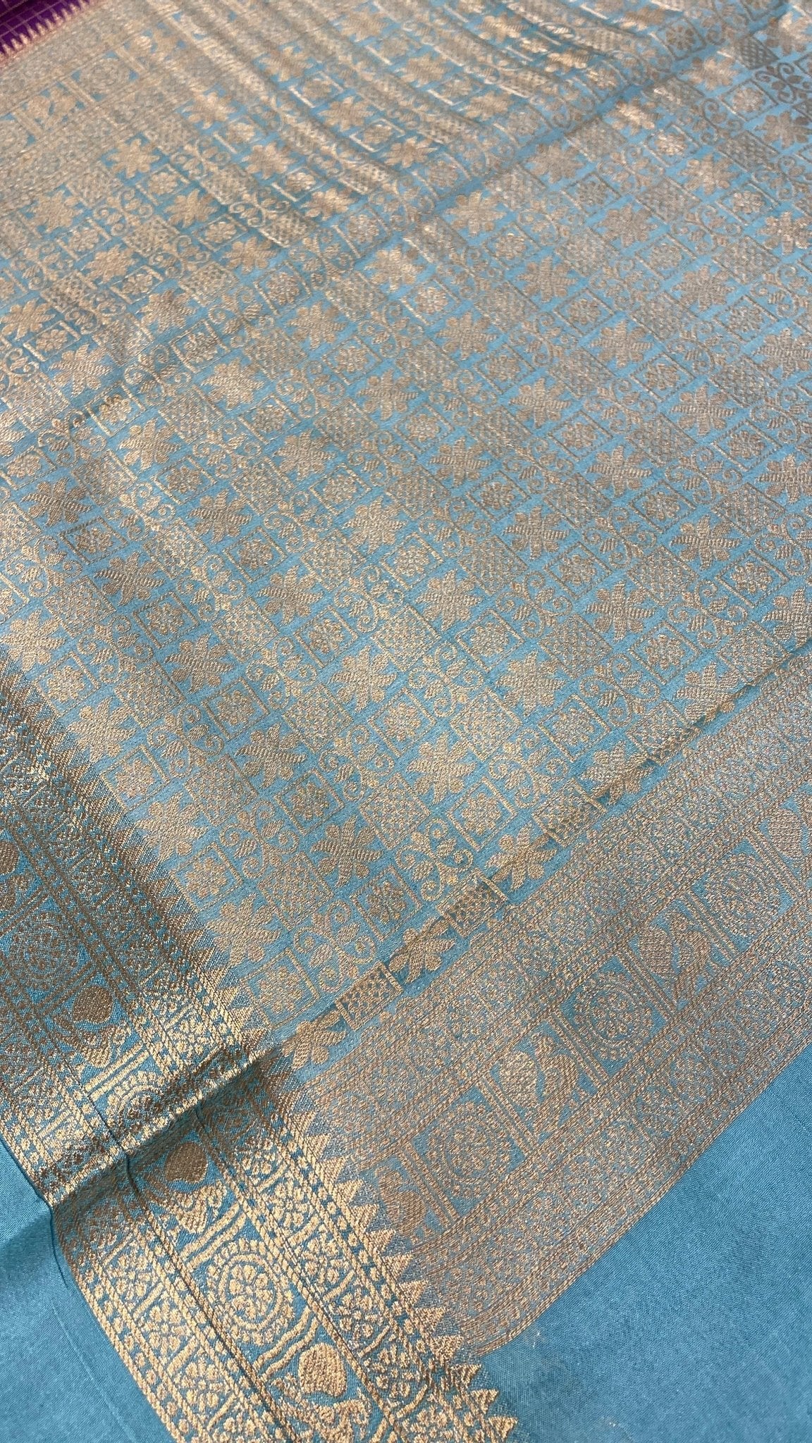 Premium Semi Mysore Crepe Silk Saree - Kanjeevaram Silk Mandir
