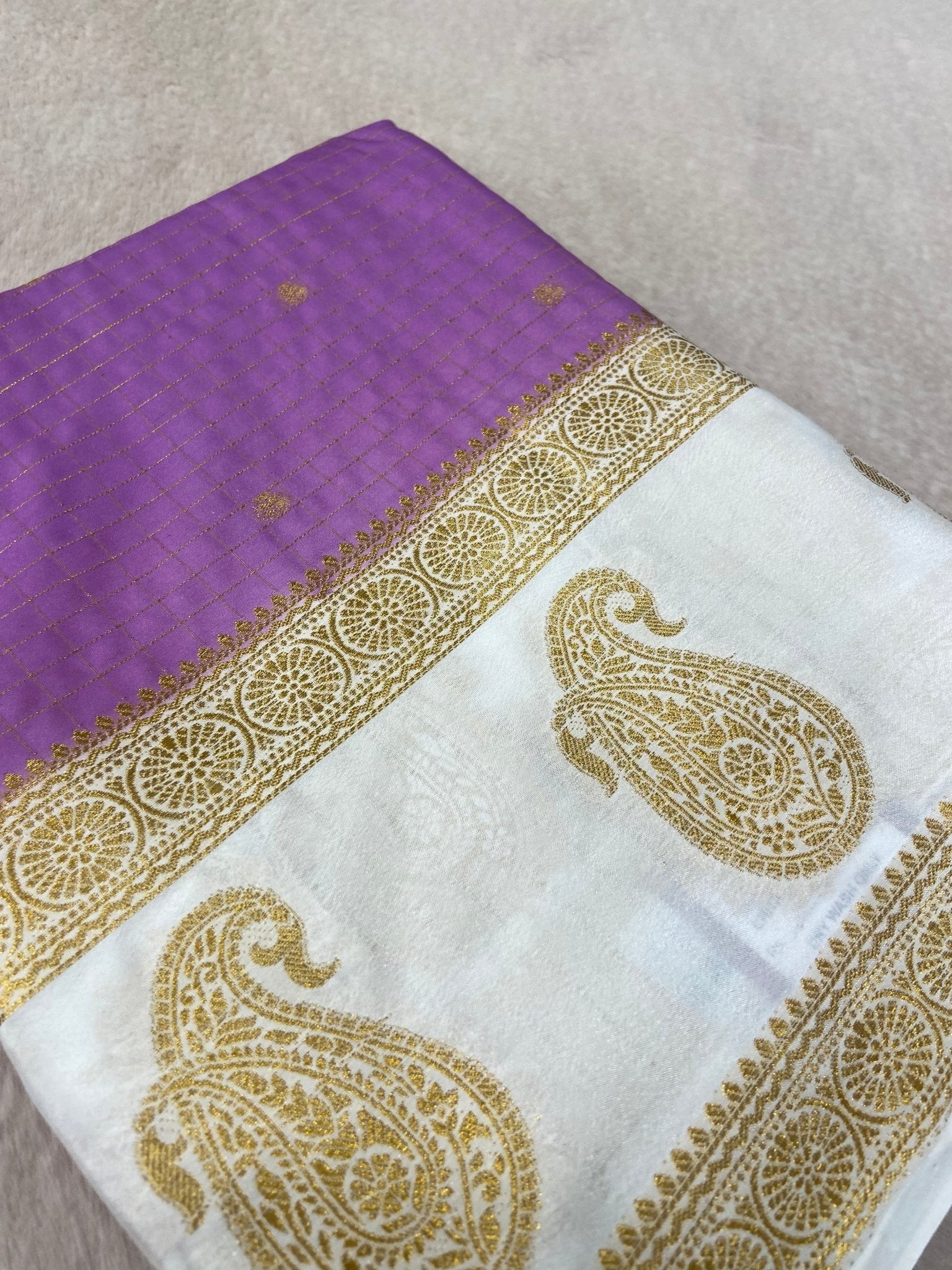 Premium Semi Mysore Crepe Silk Saree - Kanjeevaram Silk Mandir