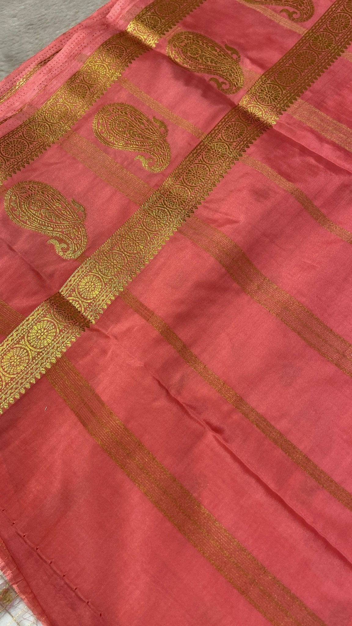 Premium Semi Mysore Crepe Silk Saree - Kanjeevaram Silk Mandir