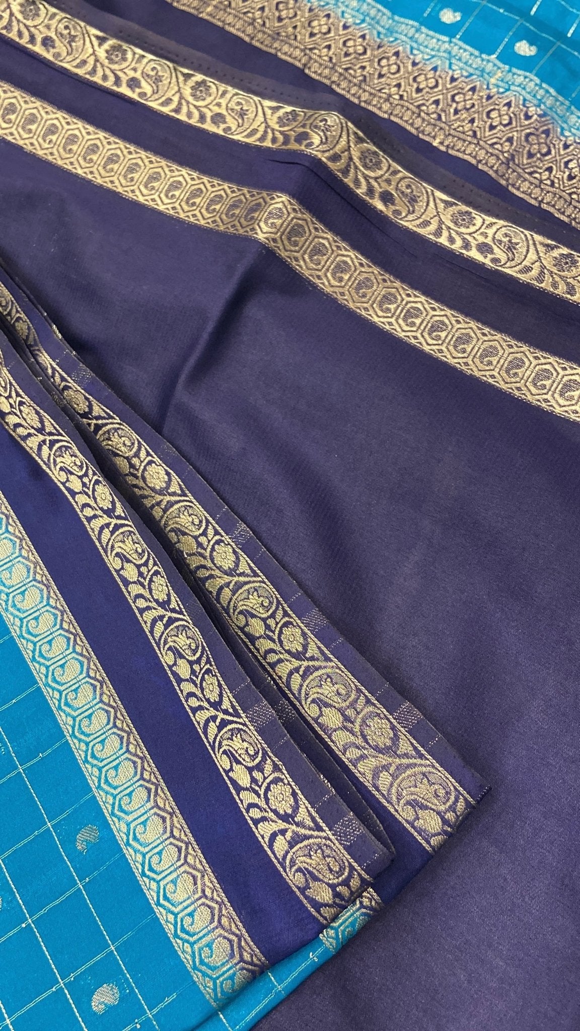 Premium Semi Mysore Crepe Silk Saree - Kanjeevaram Silk Mandir