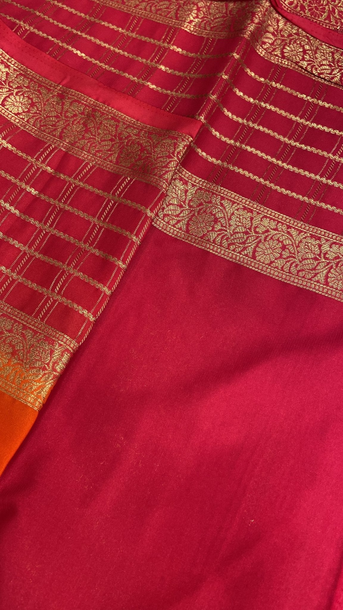 Premium Semi Mysore Crepe Silk Saree - Kanjeevaram Silk Mandir