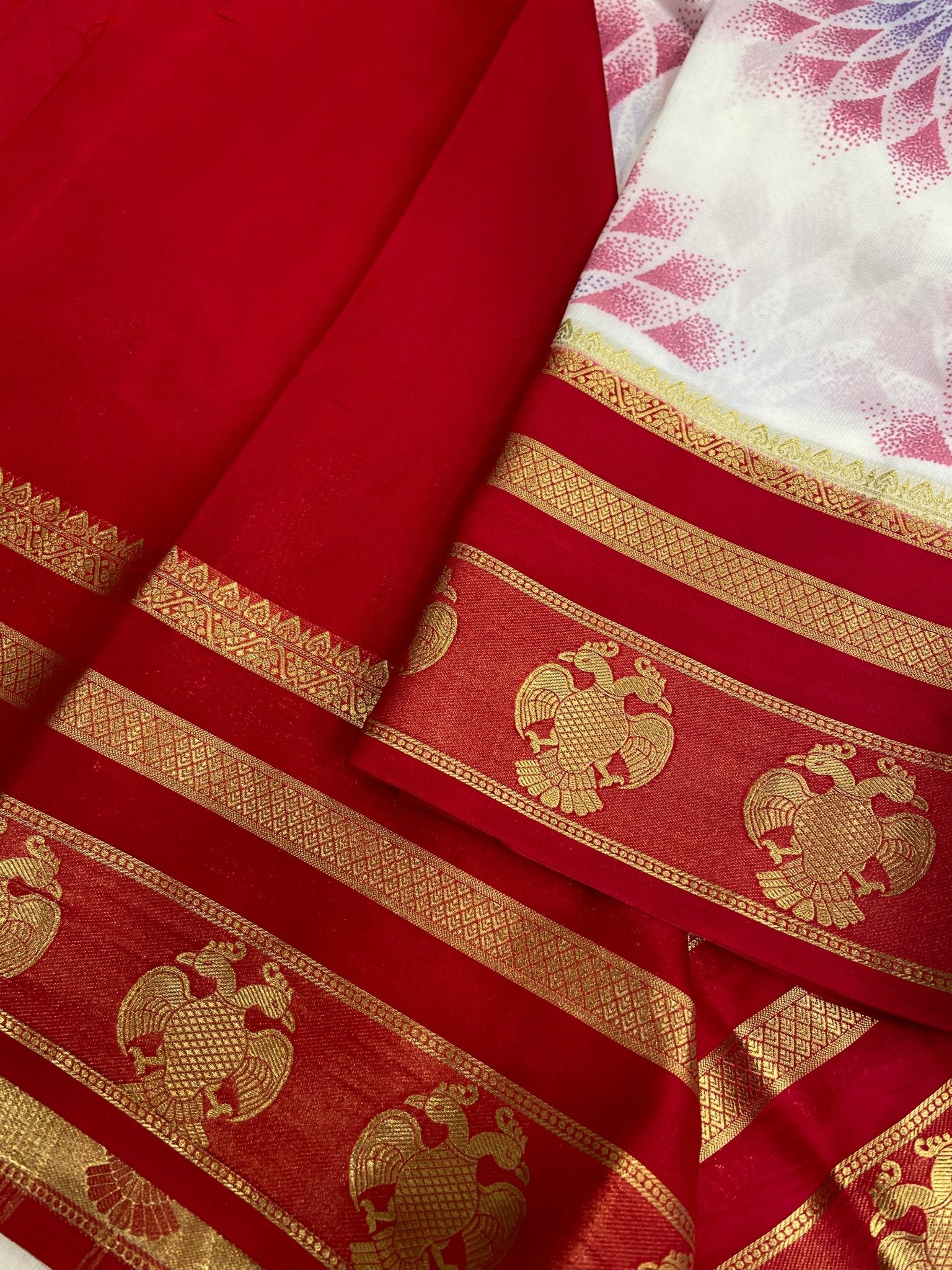 Premium Semi Mysore Crepe Silk Saree - Kanjeevaram Silk Mandir