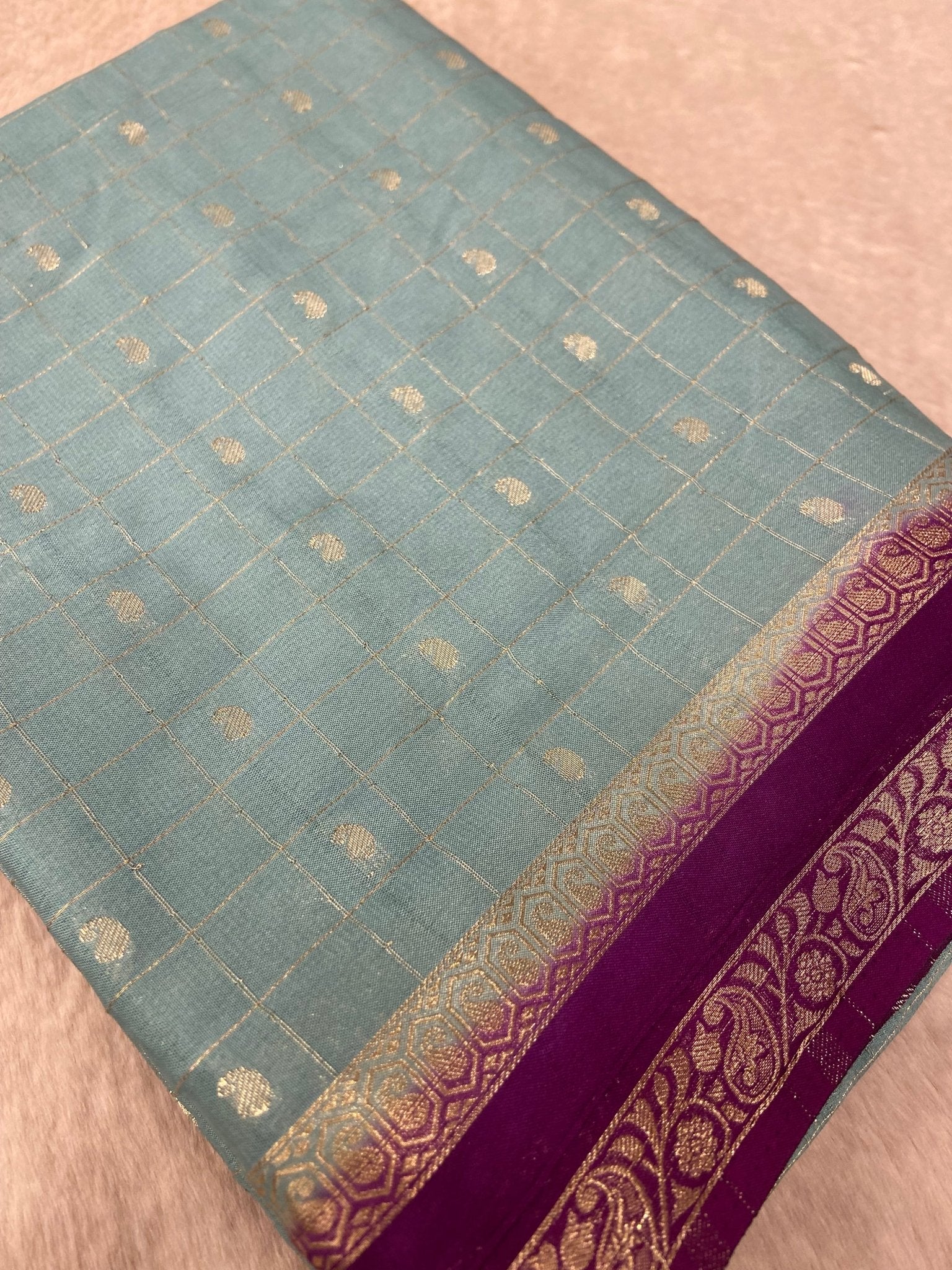 Premium Semi Mysore Crepe Silk Saree - Kanjeevaram Silk Mandir